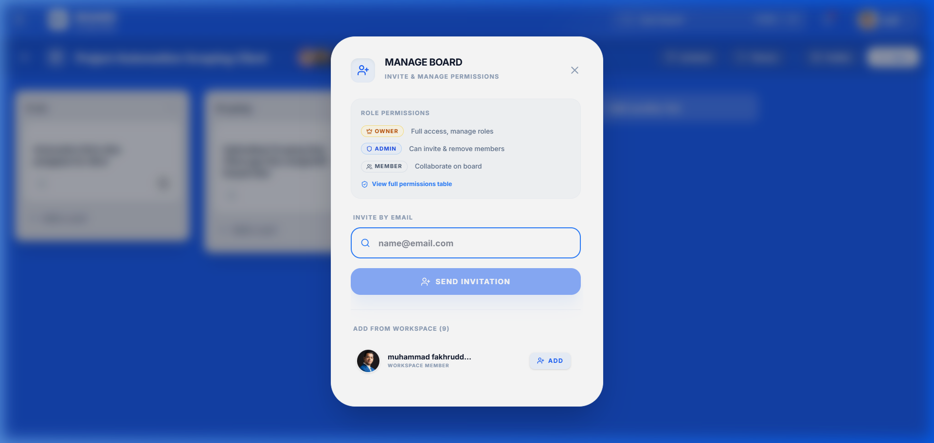 Board Team Management