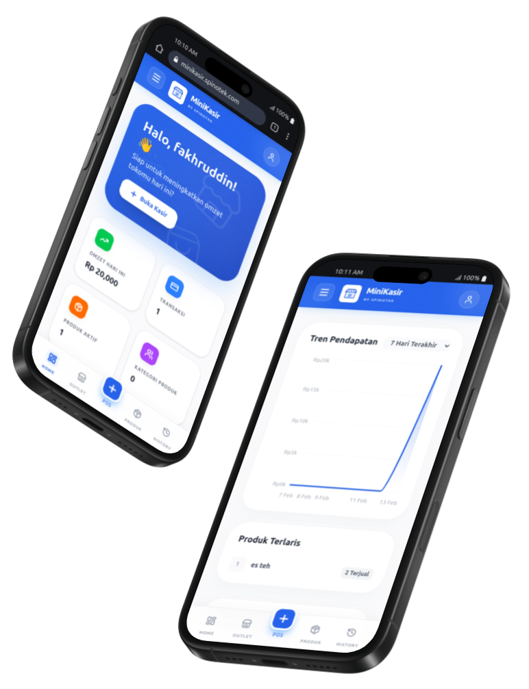 Tampilan Aplikasi Mini Kasir di Mobile - Solusi POS Digital