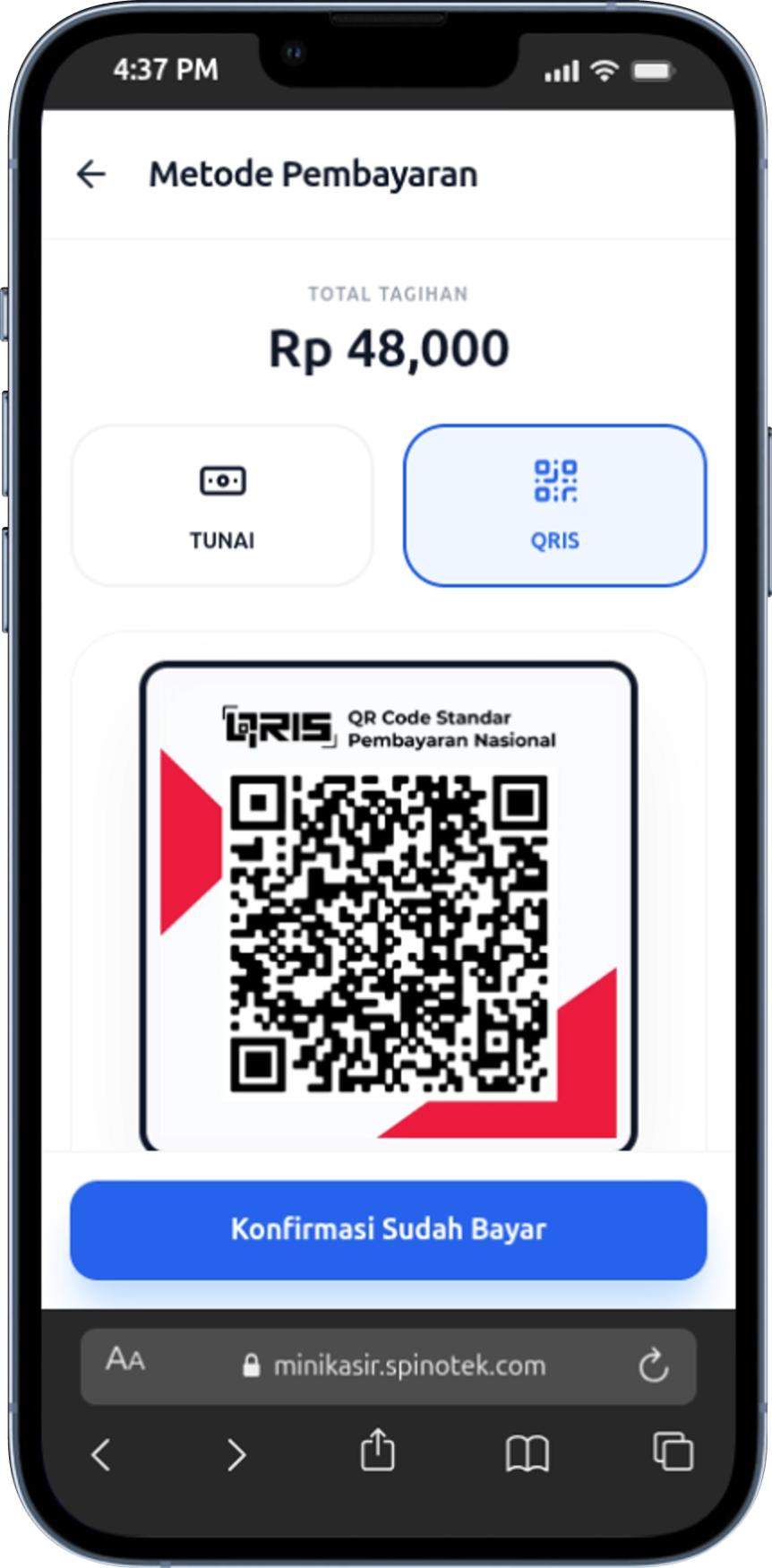 Metode Pembayaran QRIS & Tunai