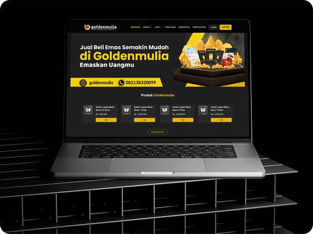 Platform E-Commerce Jual Beli Emas Goldenmulia.com