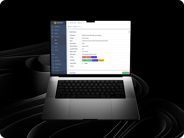 Sistem Manajemen Produksi Kartu Emas (Goldenmulia.com)